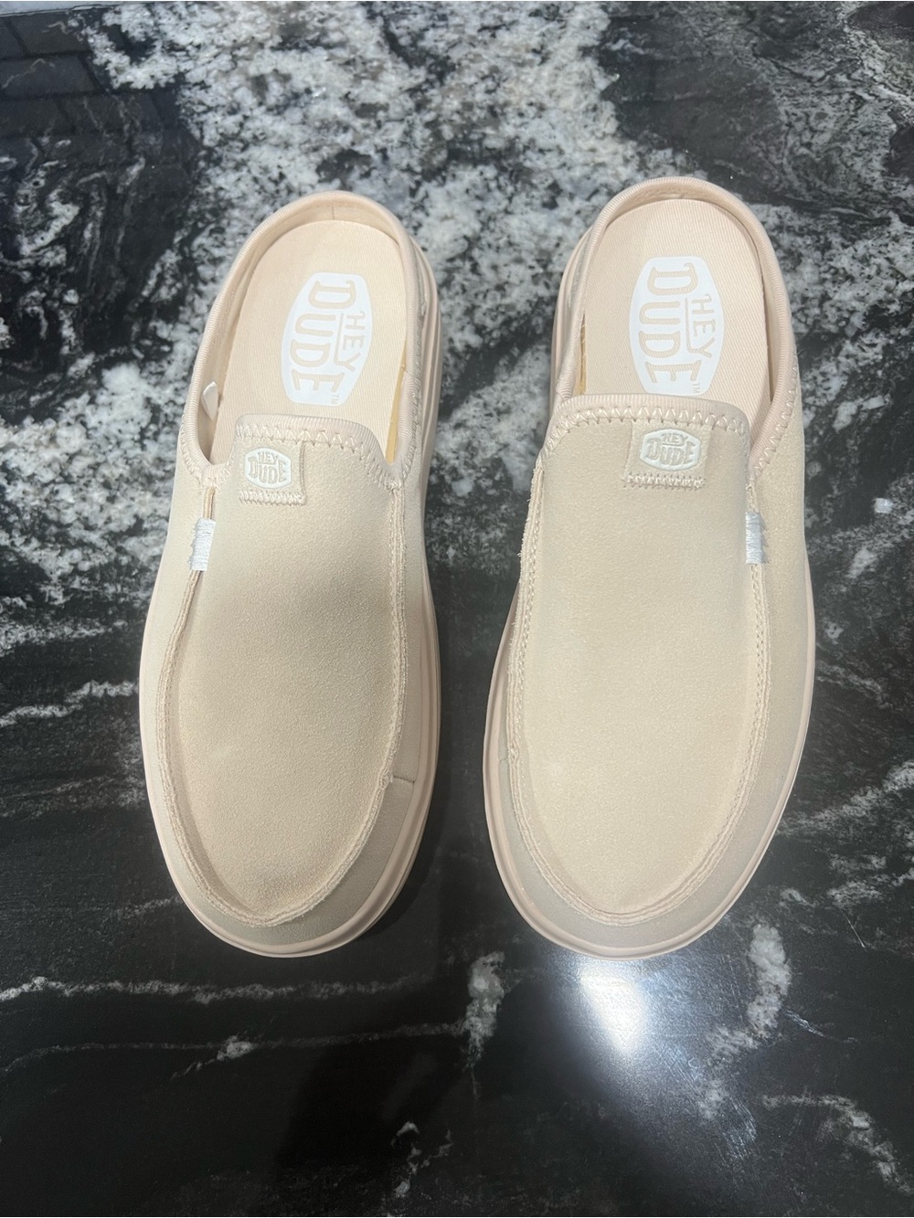 Hey Dude Women Austin Lift  Slip-On Loafers in  Buff